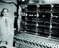 John Von Neumann With a Computer