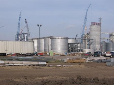 Ethanol Plant Under Construction Near Wood River, Nebraska